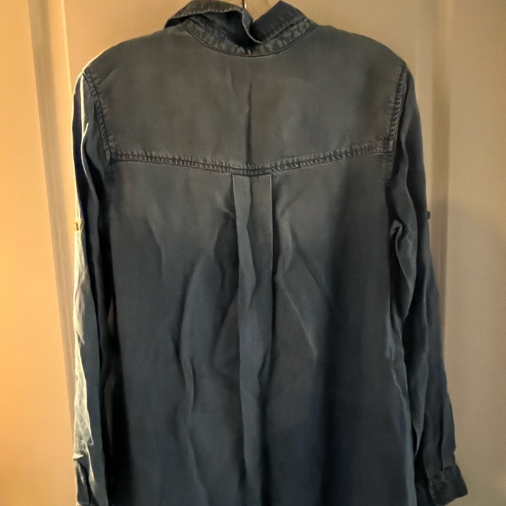 NWT Chelsea & Violet Light Wash Jean Dress with frayed hem Size S - Picture 5 of 14
